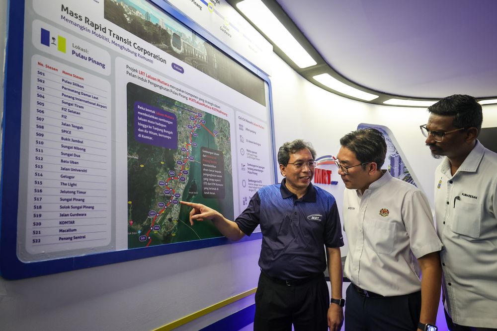 经机场跨海至中环广场 槟城珍珠轻快铁22站出炉